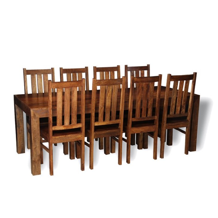 Dakota 220cm Dining Table & 8 Dakota Chairs