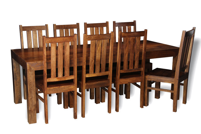 Dakota 220cm Dining Table & 8 Dakota Chairs