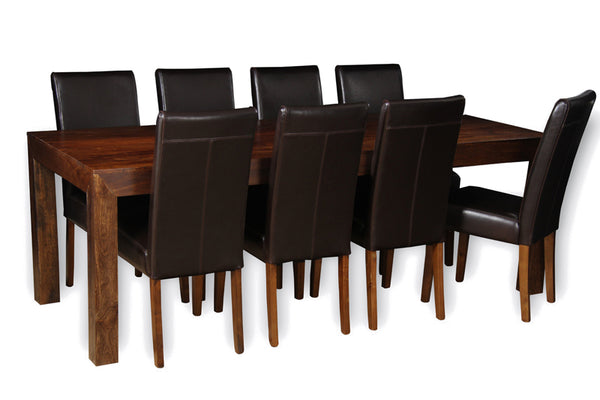 Dakota 220cm Dining Table & 8 Barcelona Chairs
