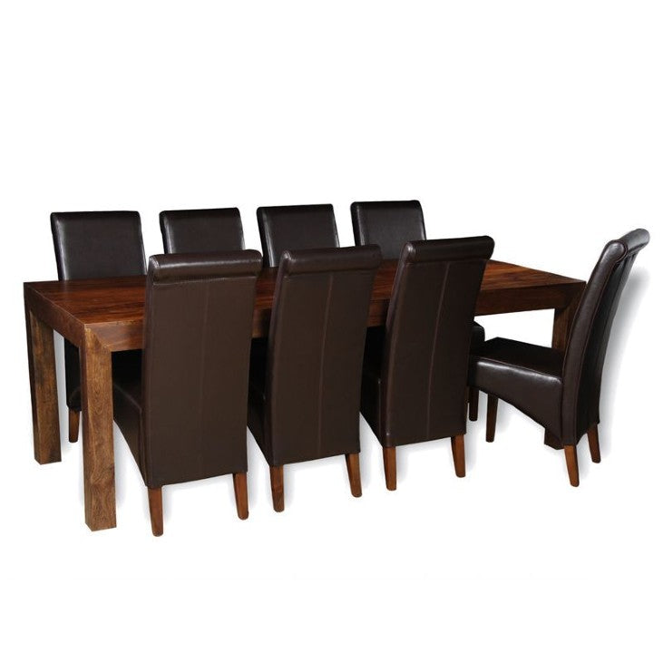 Dakota 220cm Dining Table & 8 Rollback Chairs