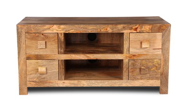 Light Dakota 4 Drawer Media Unit