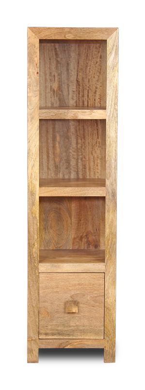 Light Dakota Slim Drawer Bookcase