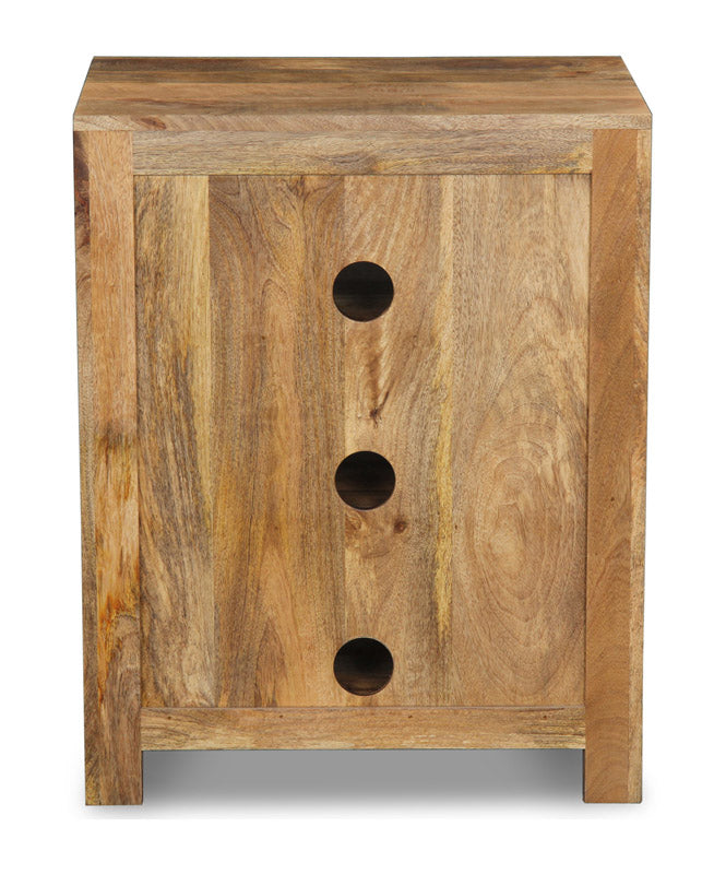 Light Mango Wood Small Hi-Fi Unit