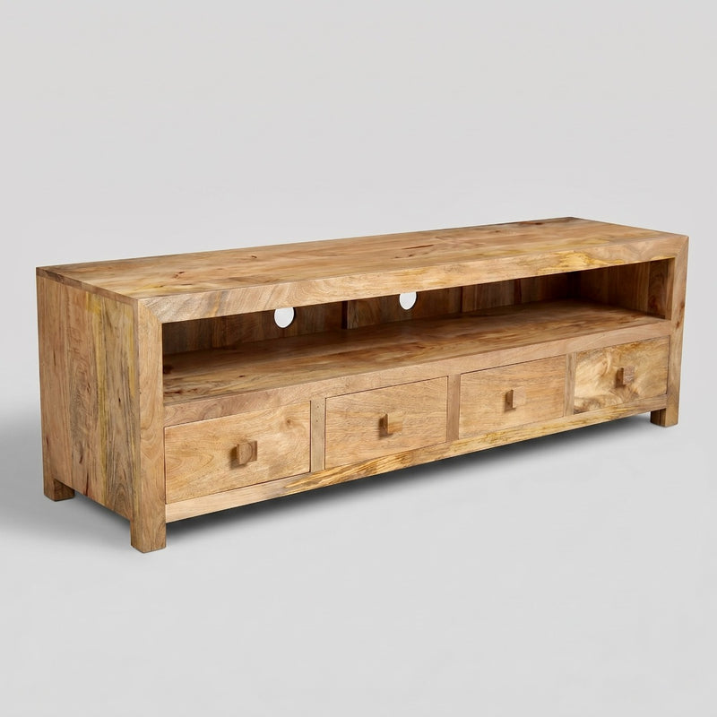 Light Dakota Large 200cm Media Unit - In Stock