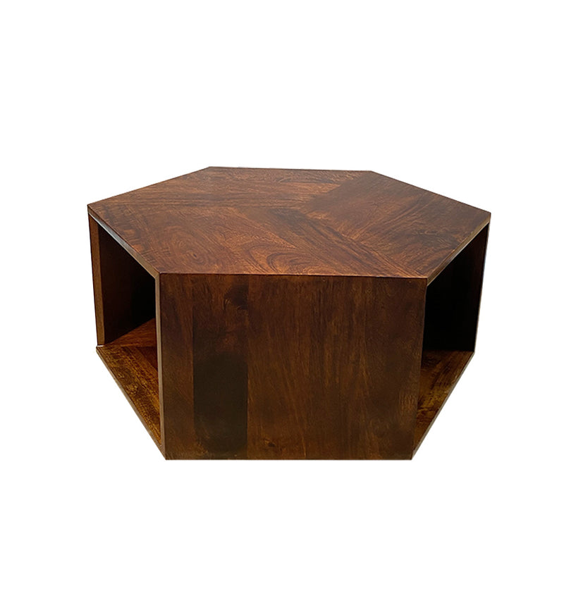 Geo Mango Hexagon Coffee Table - Due 20th August