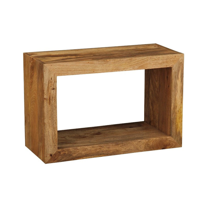 Light Mango Wood Rectangular Cube
