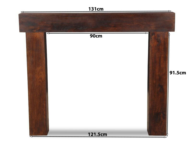 Mango Wood Fire Surround Dimensions