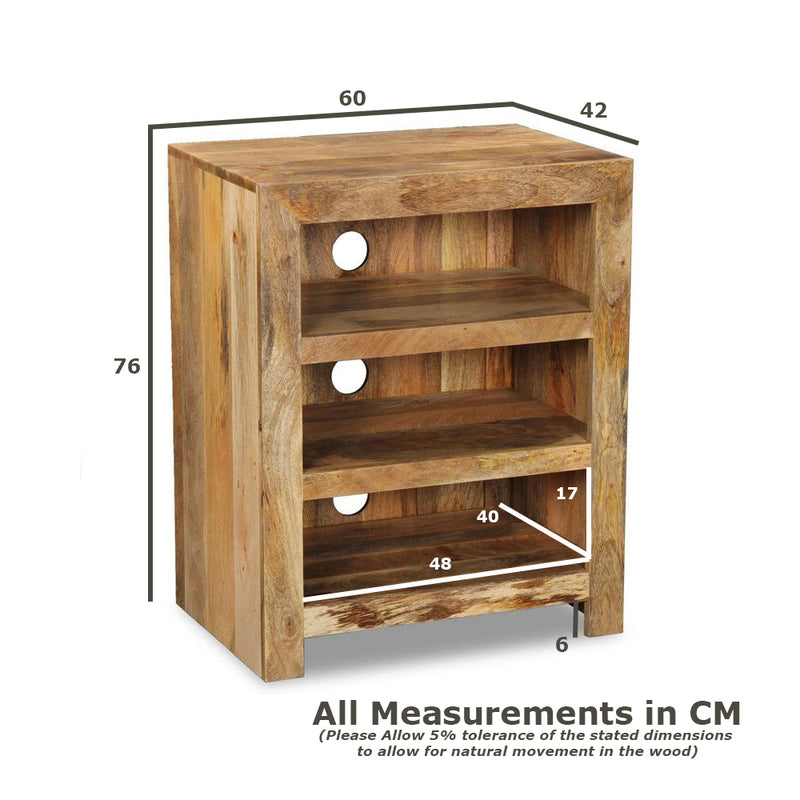 Mango Wood Small Hi-Fi Unit