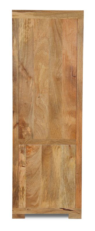 Light Mango Wood Display Cabinet
