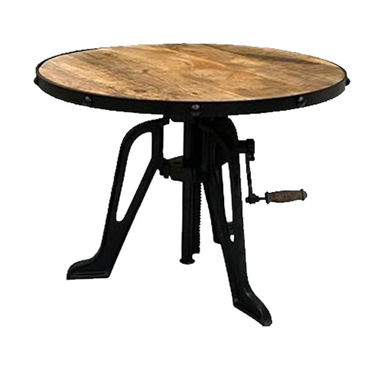 Industrial Small Iron Crank Table (New Design)