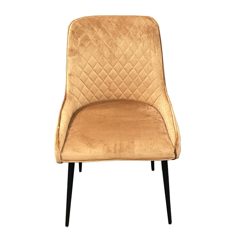 Ochre Henley Velvet Chair
