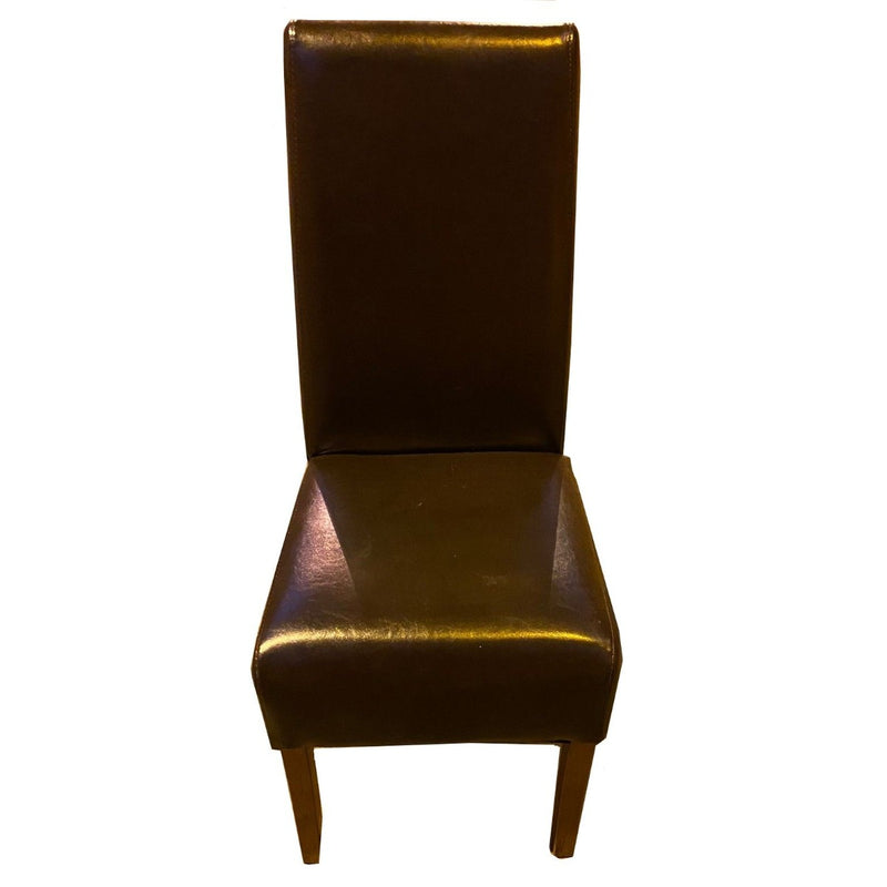 Brown Madrid Leather Dining Chair