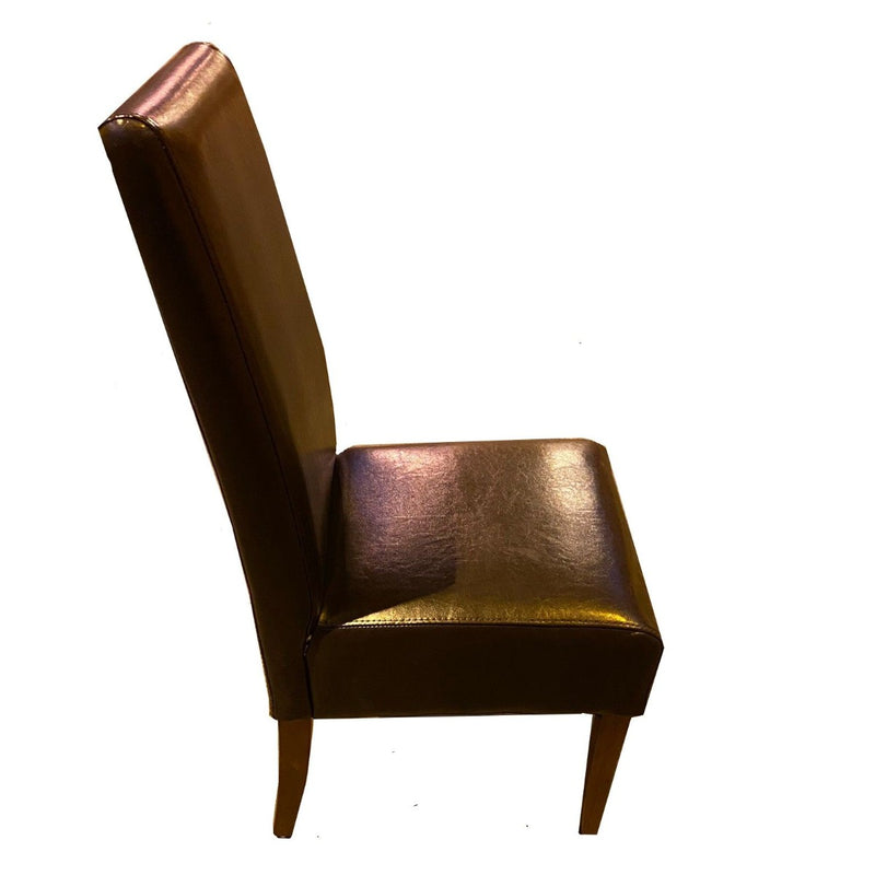 Brown Madrid Leather Dining Chair