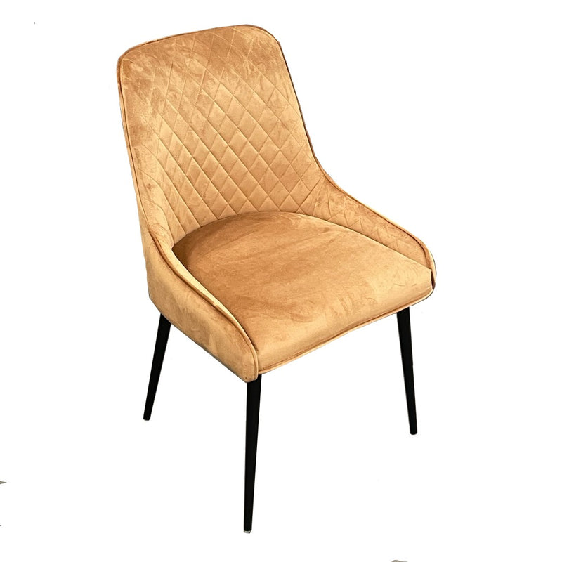 Ochre Henley Velvet Chair