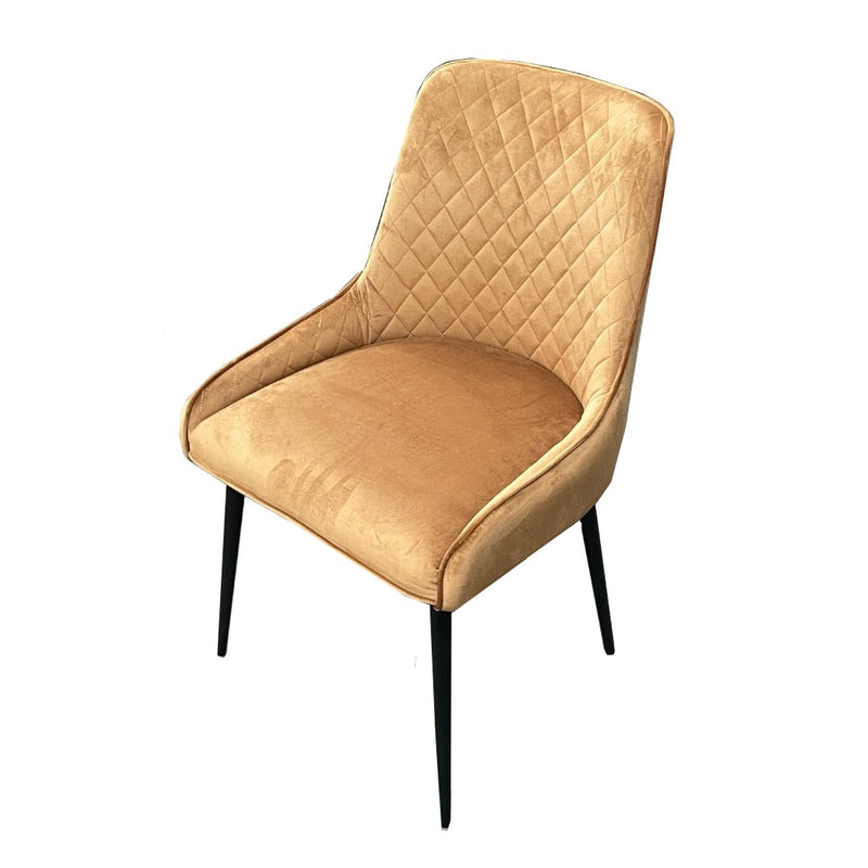 Ochre Henley Velvet Chair