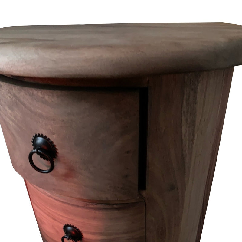 Jali Natural 5 Drawer Slim Drum