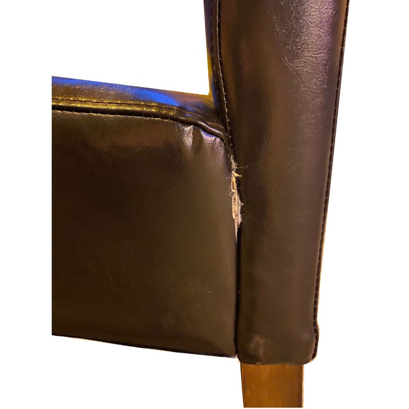 Brown Madrid Leather Dining Chair