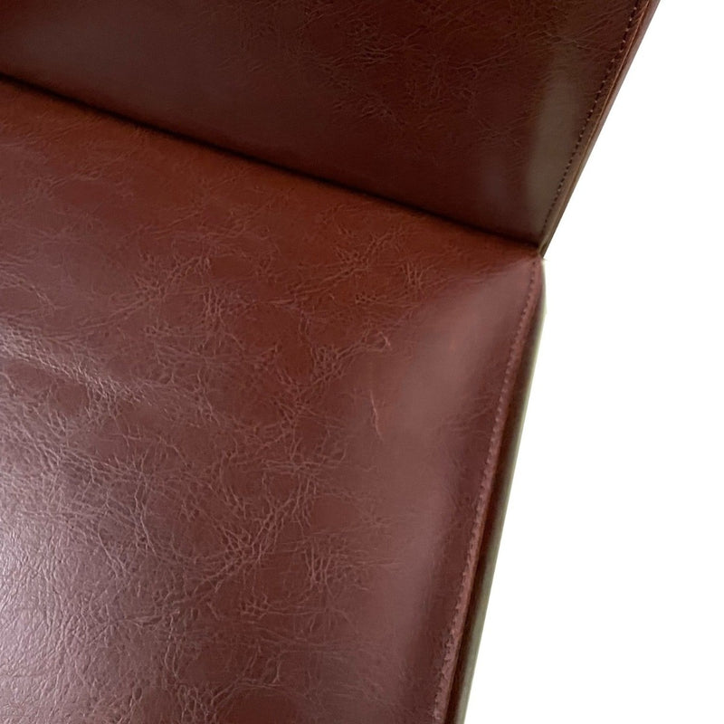 Set of 4 Antique Brown Rollback Chairs (T72)