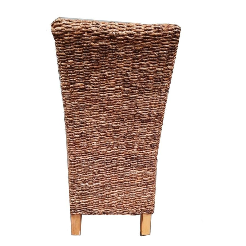 Light Rattan Rollback Dining Chair