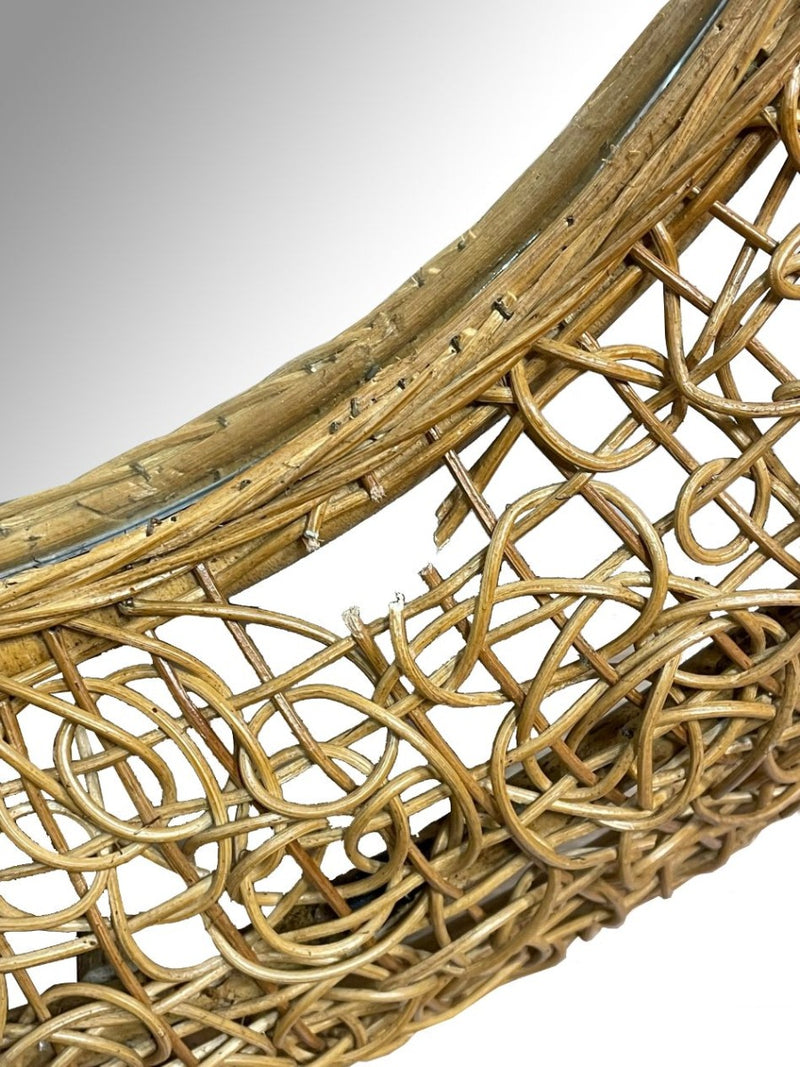 Rattan Mirror