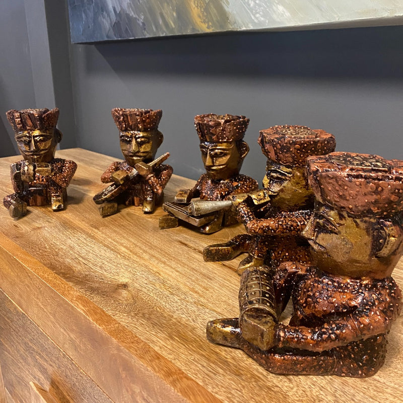 Set of 5 Indian Musical Sculptures