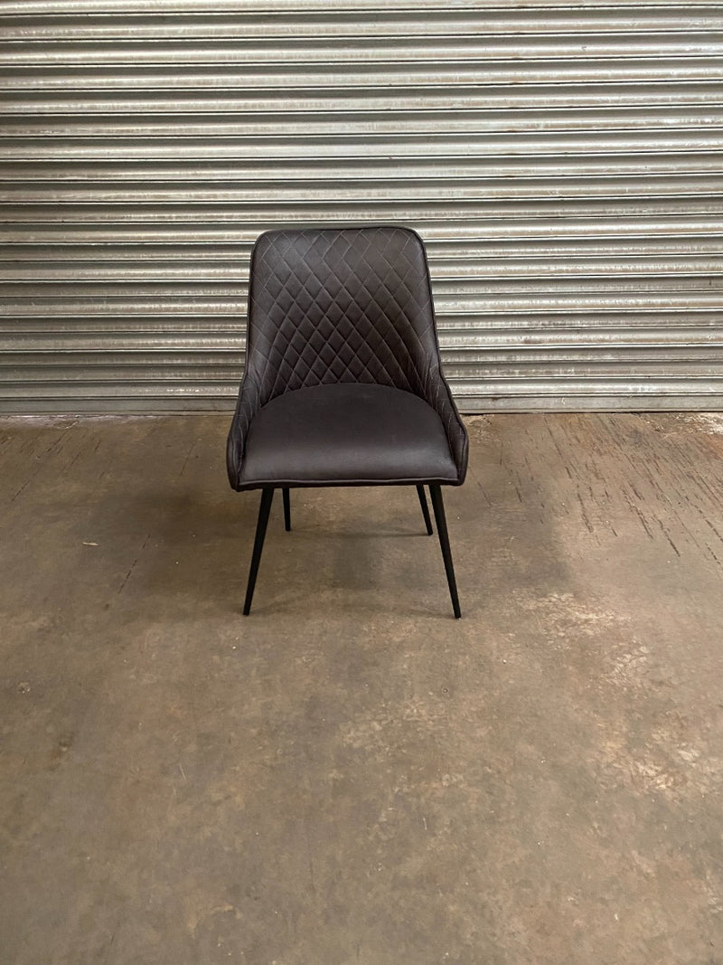 Ex Display Henley Faux Leather Dining Chair (T287)