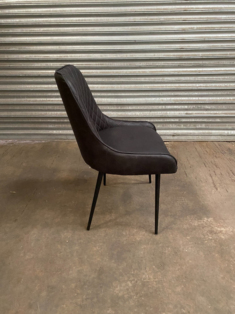 Ex Display Henley Faux Leather Dining Chair (T287)