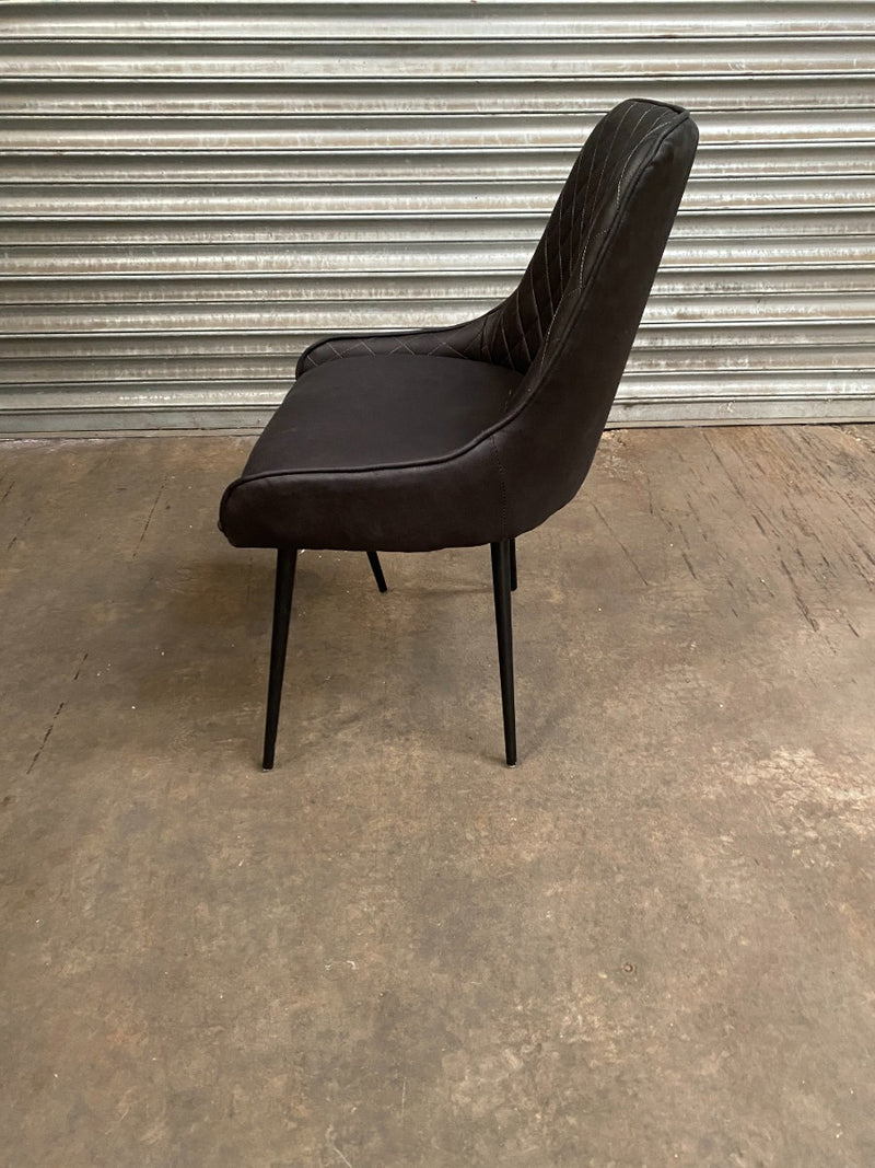 Ex Display Henley Faux Leather Dining Chair (T287)
