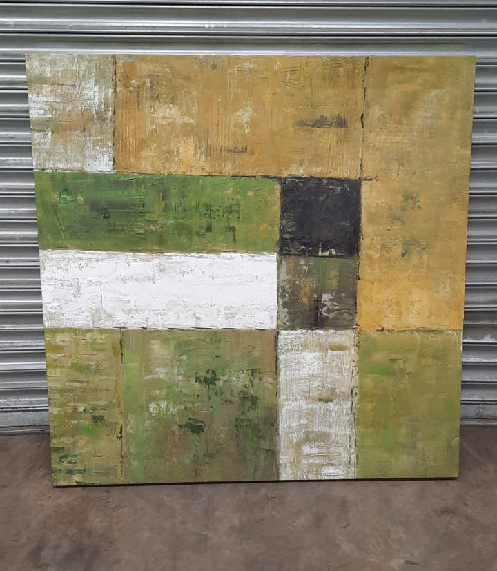 Colourful Green Wall Canvas