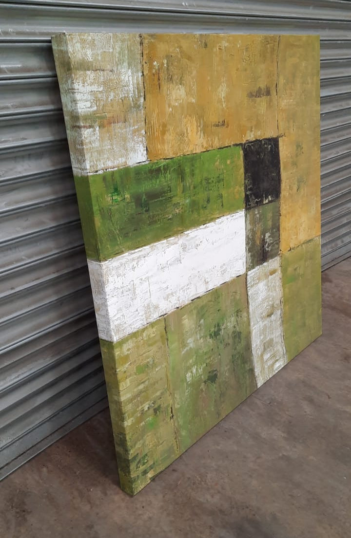 Colourful Green Wall Canvas