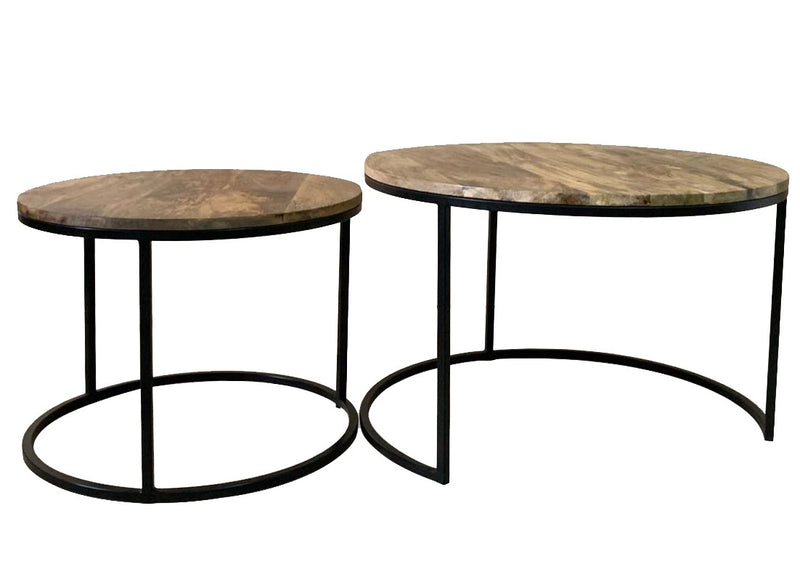 Industrial Side Tables Round