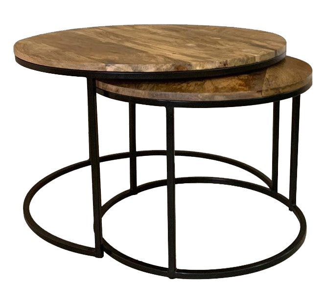 Industrial Side Tables Round