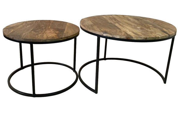 Industrial Side Tables Round