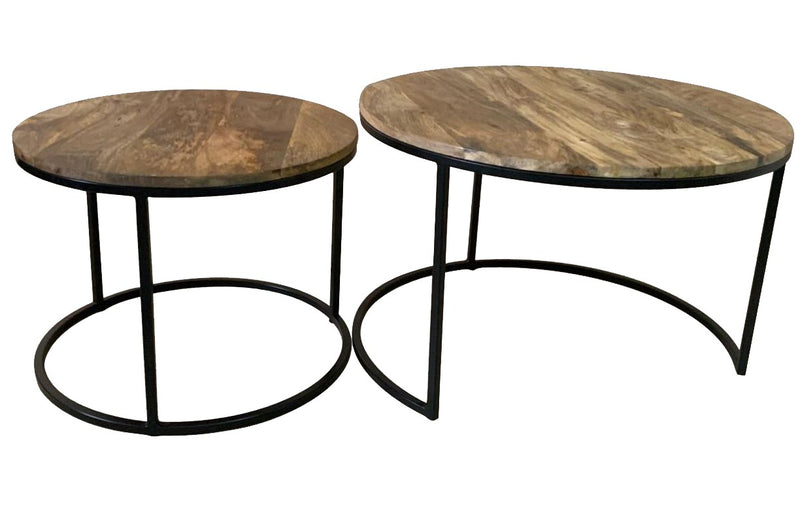 Industrial Side Tables Round