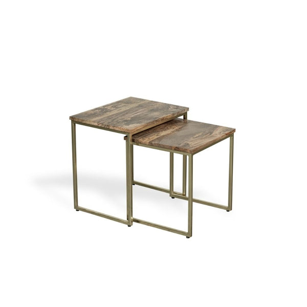 Industrial Gold Nest of Tables
