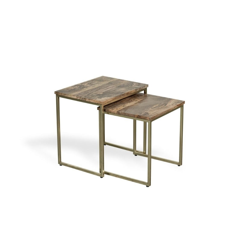 Industrial Gold Nest of Tables