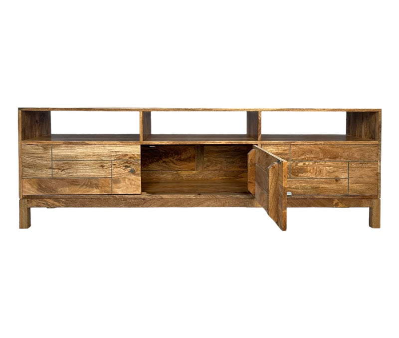 Inset Light Mango 180cm Media Unit 