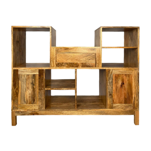 Inset Light Mango LP Turntable/Drinks Cabinet