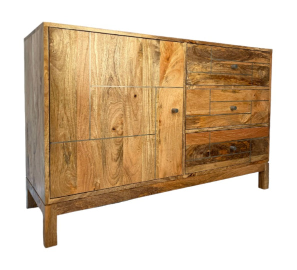 Inset Light Mango Small Sideboard