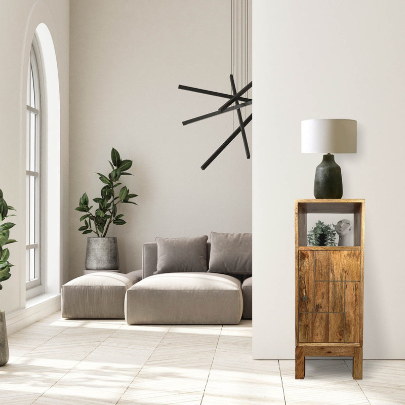 Inset Light Mango Lamp Table - In Stock