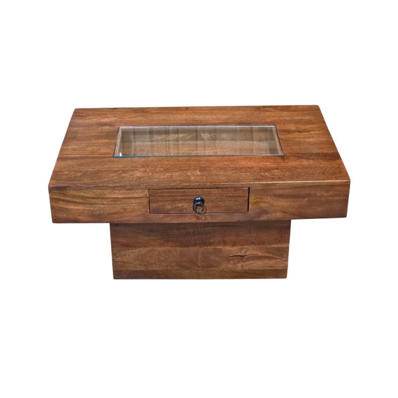 Jali Mango - Honey 90cm Pebble Coffee Table