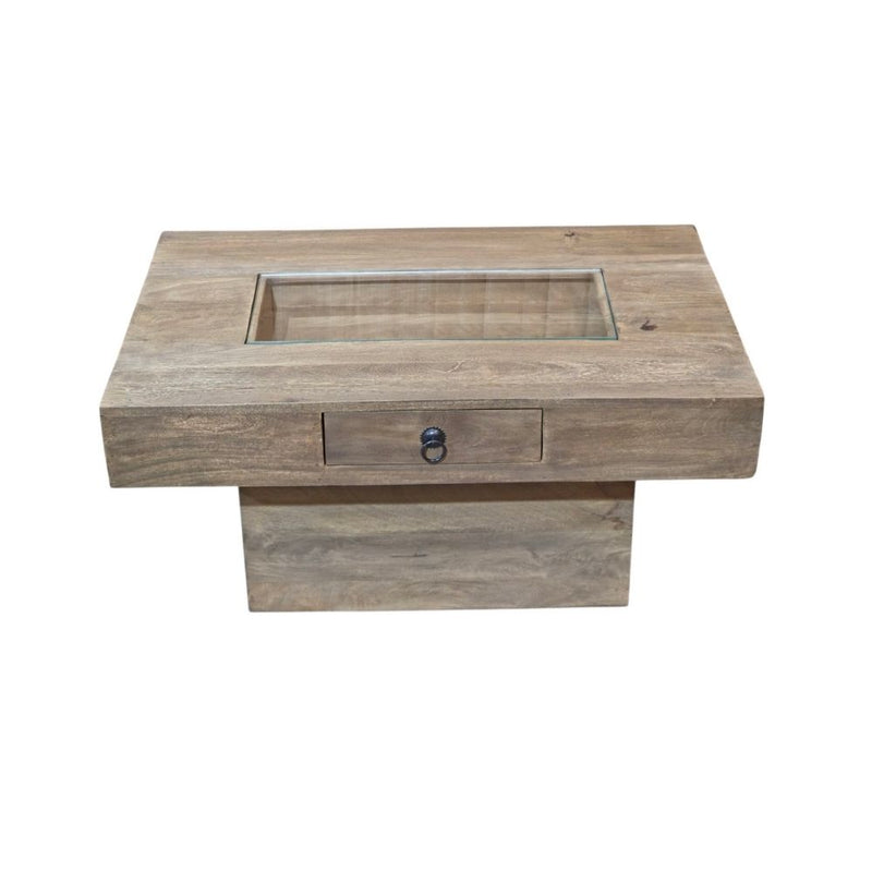 Jali Mango - Natural 90CM Pebble Coffee Table