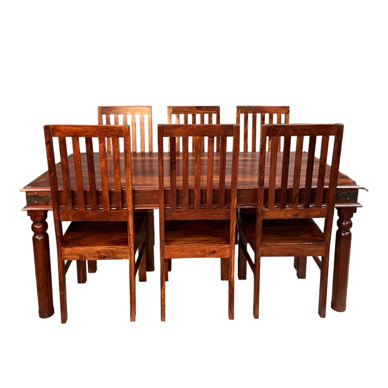 Jali 180cm Dining Table & 6 Jali Dining Chairs