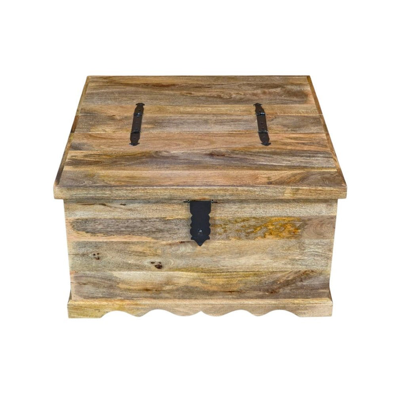 Jali Mango - Light Square Trunk Coffee Table 