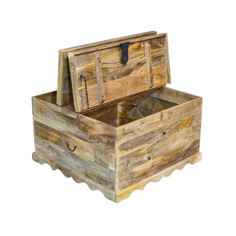 Jali Mango - Light Square Trunk Coffee Table 