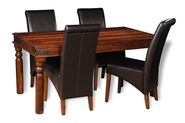 Jali Dining Table & 4 Rollback Chairs