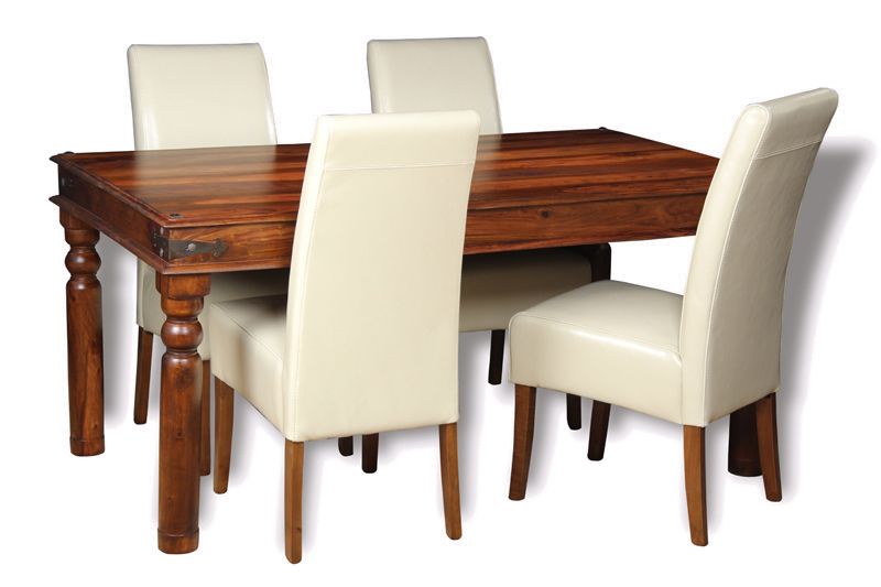 Jali Dining Table & 4 Madrid Chairs