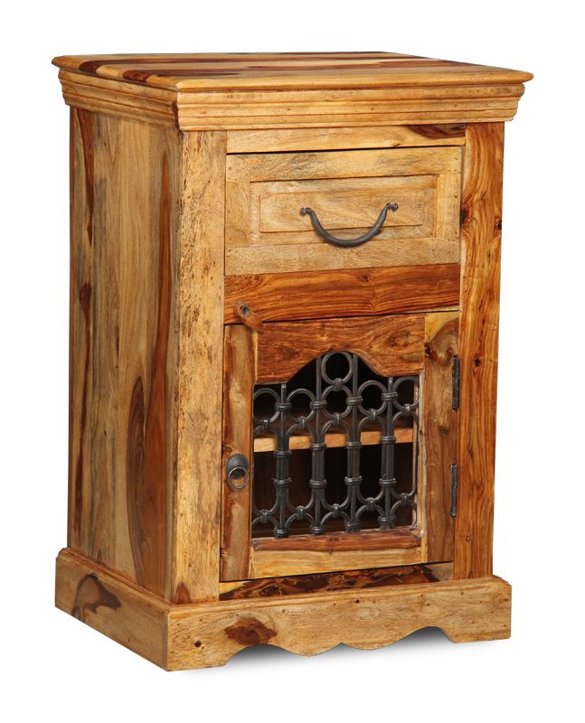Jali Light Cabinet with Drawer