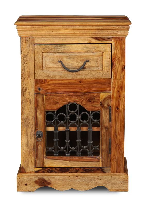 Jali Light Cabinet with Drawer - In Stock
