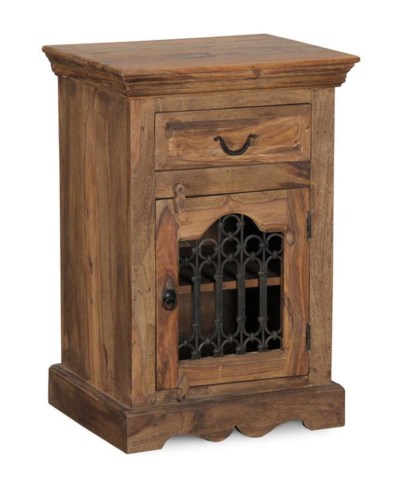 Jali Natural Cabinet With Drawer